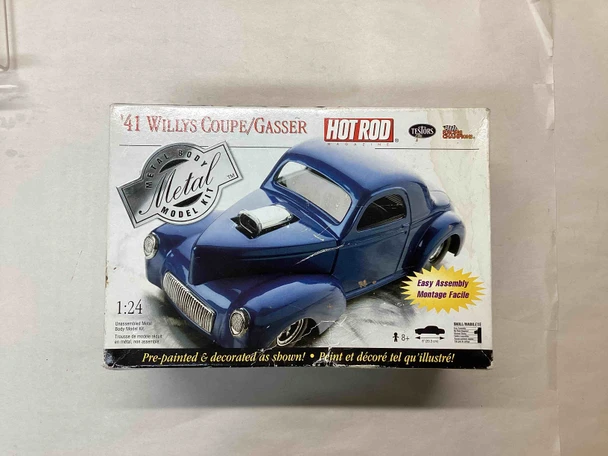 TES7163 - Testors 1/24 Hot Rod '41 Willys Coupe/Gasser - Metal Body - NO INSTRUCTIONS - WWHP113468