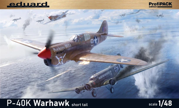 EDU82243 - Eduard 1/48 P-40K Warhawk Short Tail ProfiPACK