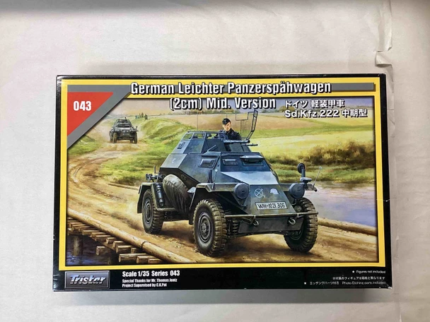 TTR35043 - Tristar Models 1/35 Panzerspähwagen (2cm) Sd.Kfz.222 - Mid Ver. - WWHP113518