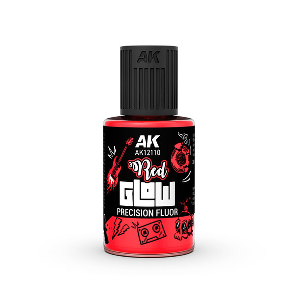 AKI12110 - AK Interactive Glow Precision Fluor Red 30ml