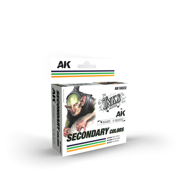 AKI16022 - AK Interactive The INKS SECONDARY COLORS Set