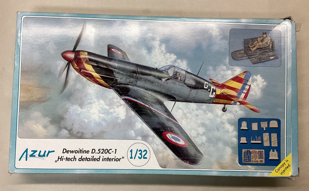 AZUA043 - Azur 1/32 Dewoitine D.520C-1 "Hi-Tech Detailed Interior" - WWHP113731