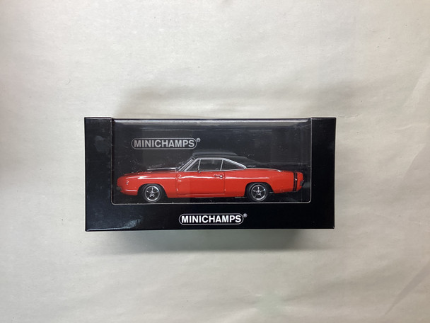 MNC400144721 - Minichamps 1/43 Dodge Charger R/T Hardtop Coupe 1968 Red