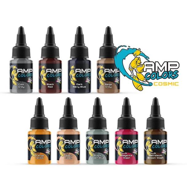 MNMAMP-SET-001 - Monument Hobbies Pro Acryl AMP Colors Cosmic Paint Set #1