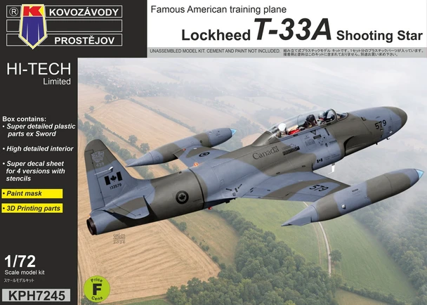 KPM7245 - Kovozavody Prostejov 1/72 Lockheed T-33A Shooting Star
