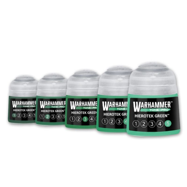 Warhammer Colour Tone Pro HIEROTEK GREEN Set (5 Paints)