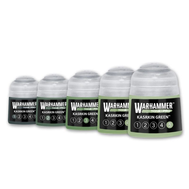 Warhammer Colour Tone Pro KASRKIN GREEN Set (5 Paints)