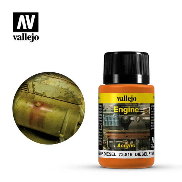 Vallejo Engine Weathering Effects - Diesel Stains 40ml