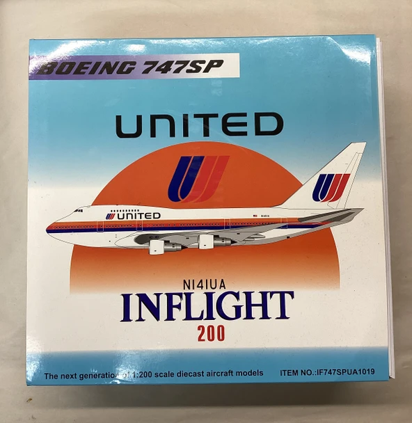 IFLIF747SPUA1019 - InFlight200 1/200 United Airlines Boeing 747SP N141UA