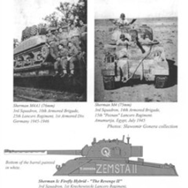 HUSD35025 - Hussar Productions 1/35 Polish Shermans Part 3 Decal Sheet