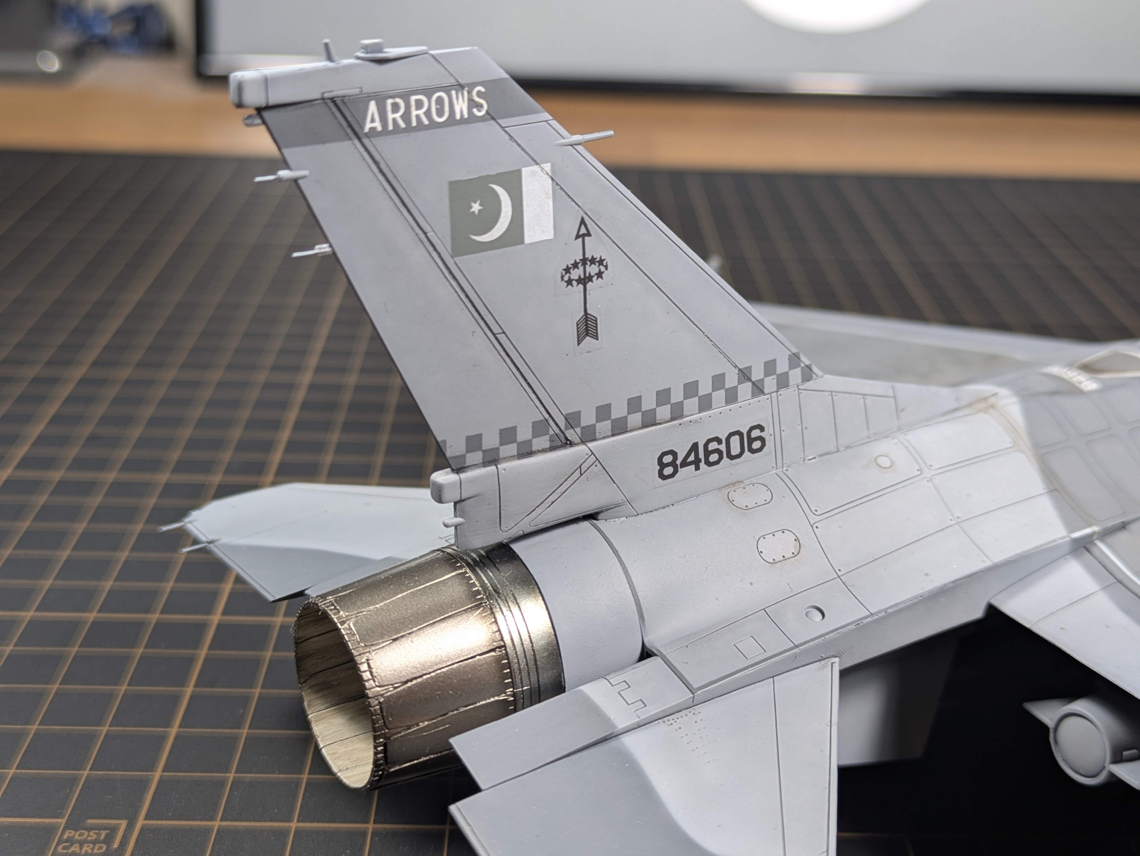 Engine close-up and tail markings