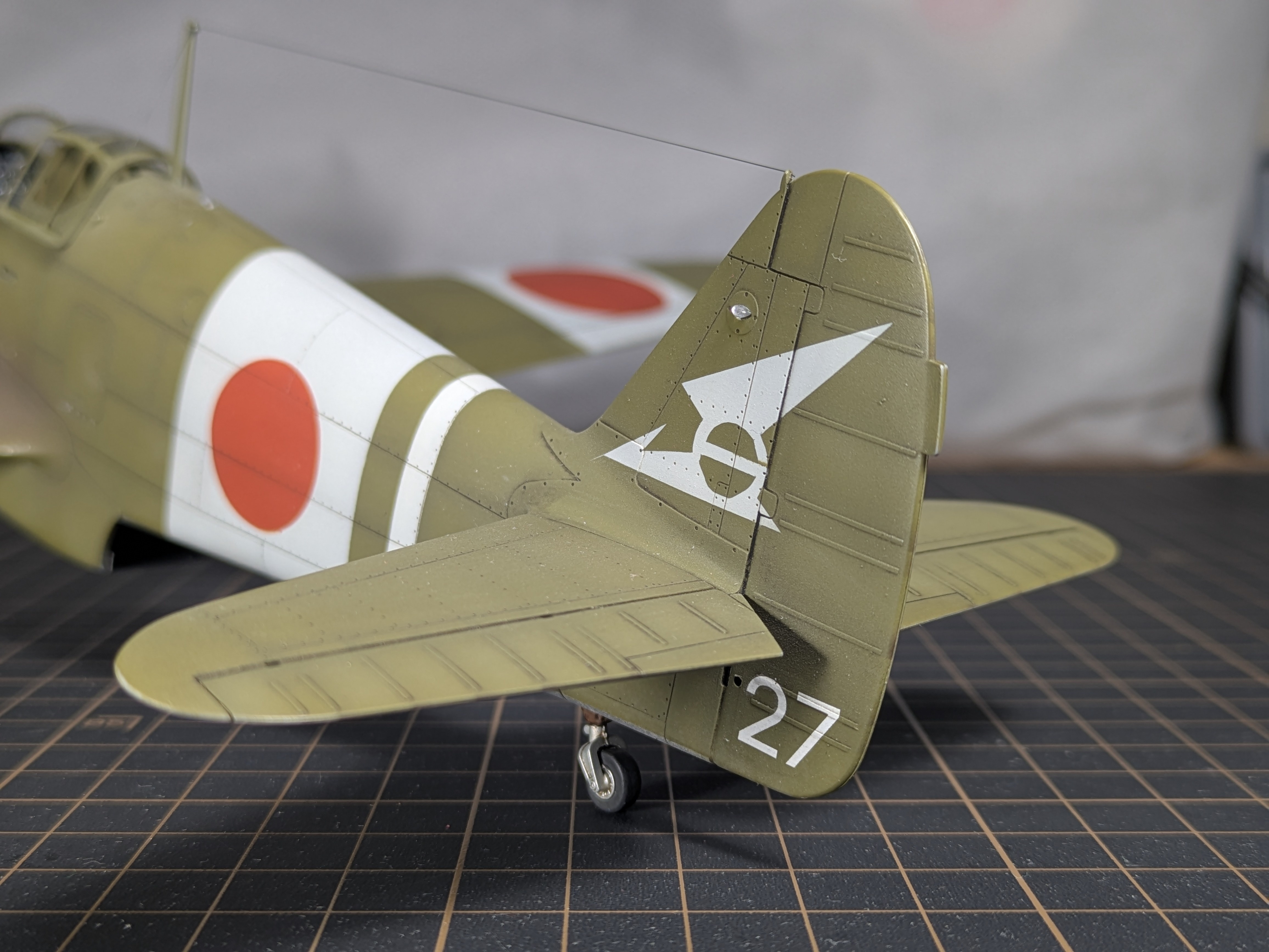 Completed tail markings
