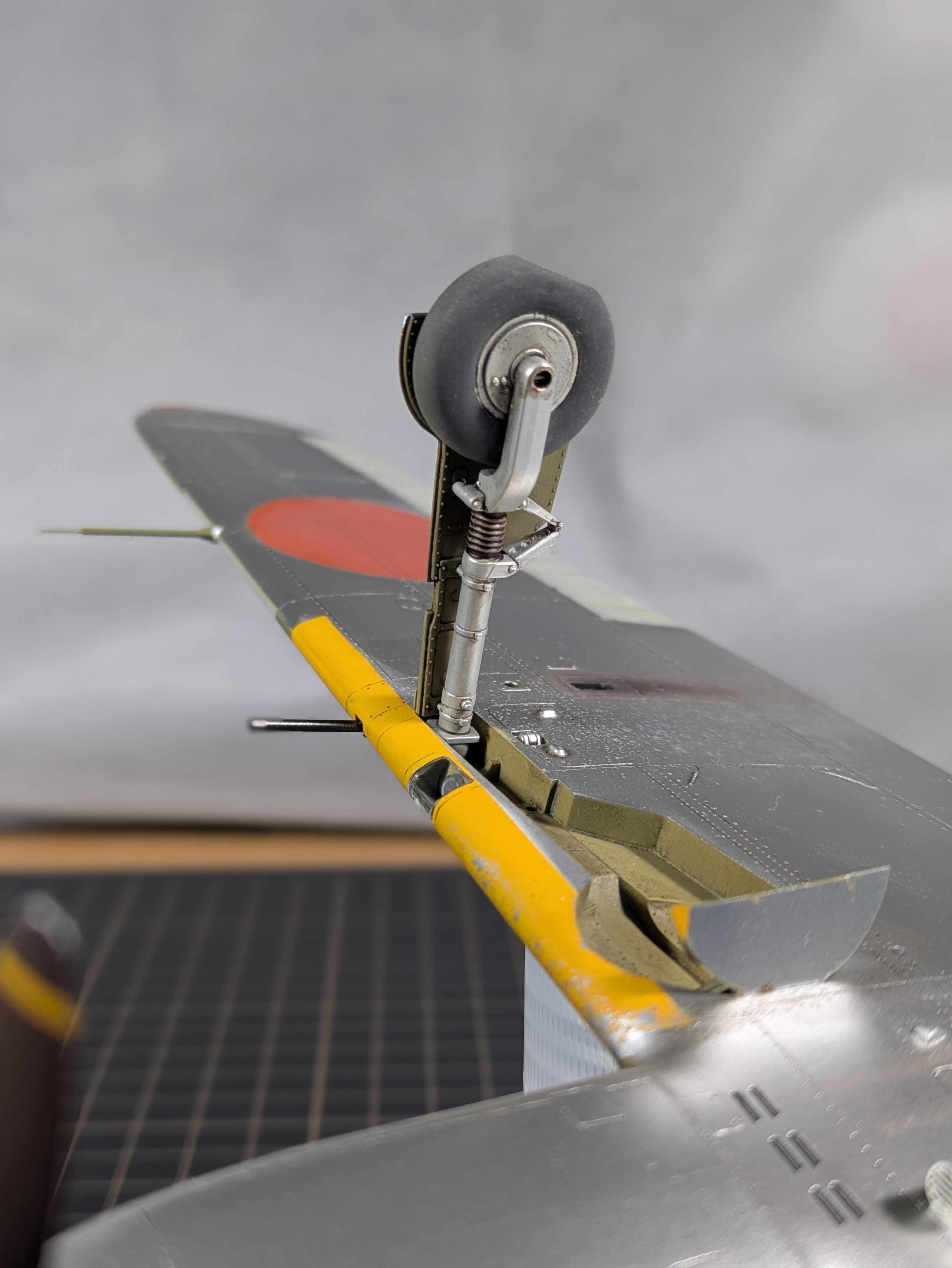 Inner side of left landing gear