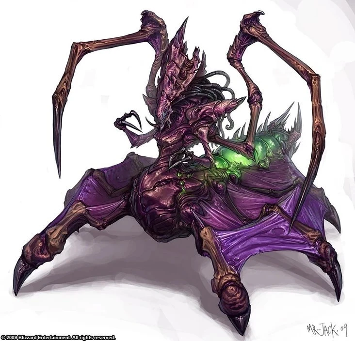 John's SC2 wiki reference image for the Zerg Queen