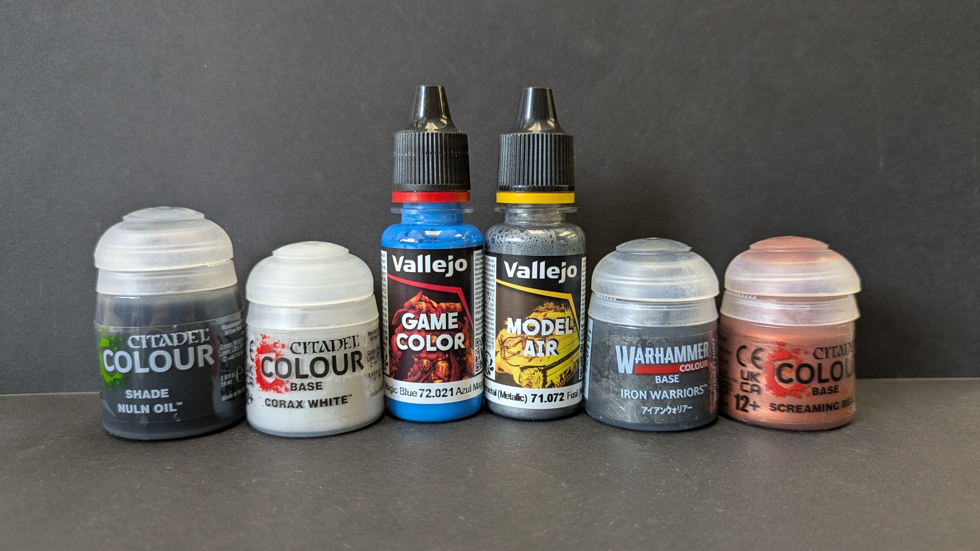 Essential paints for the Iron Hands