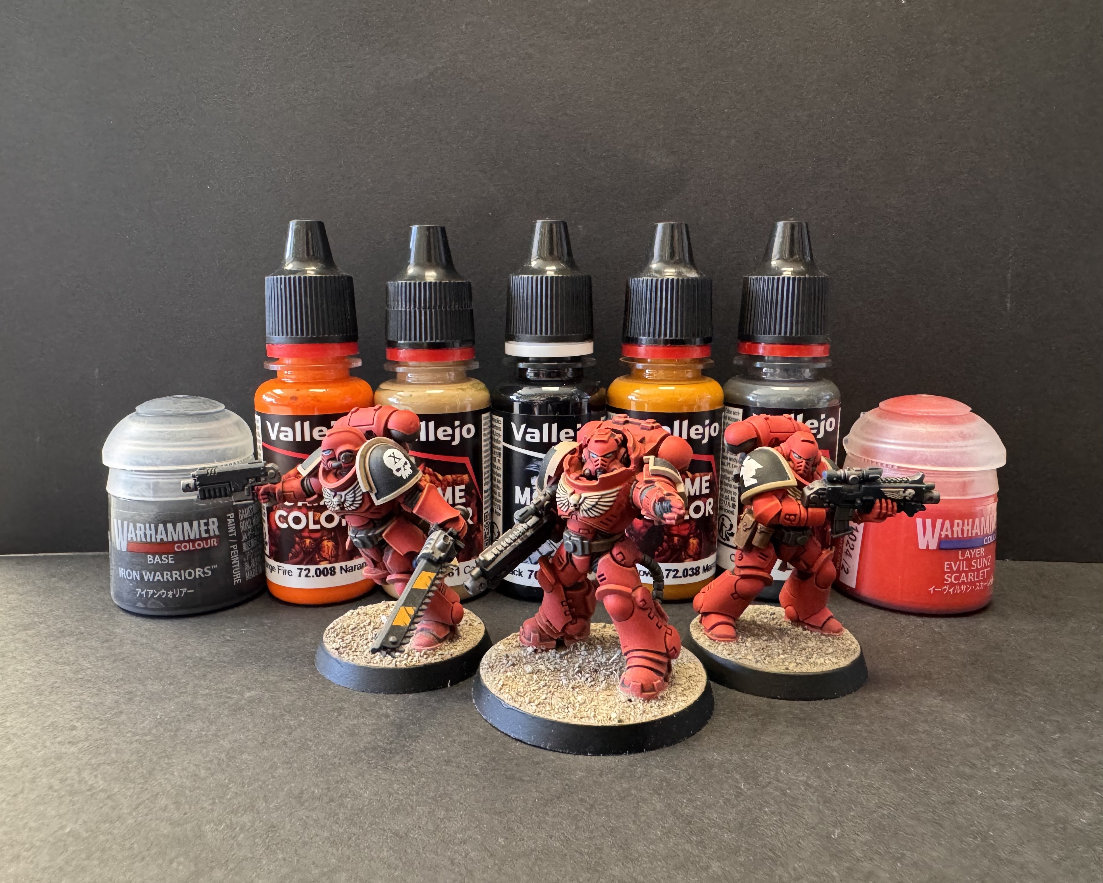 The squad with the essential paint lineup