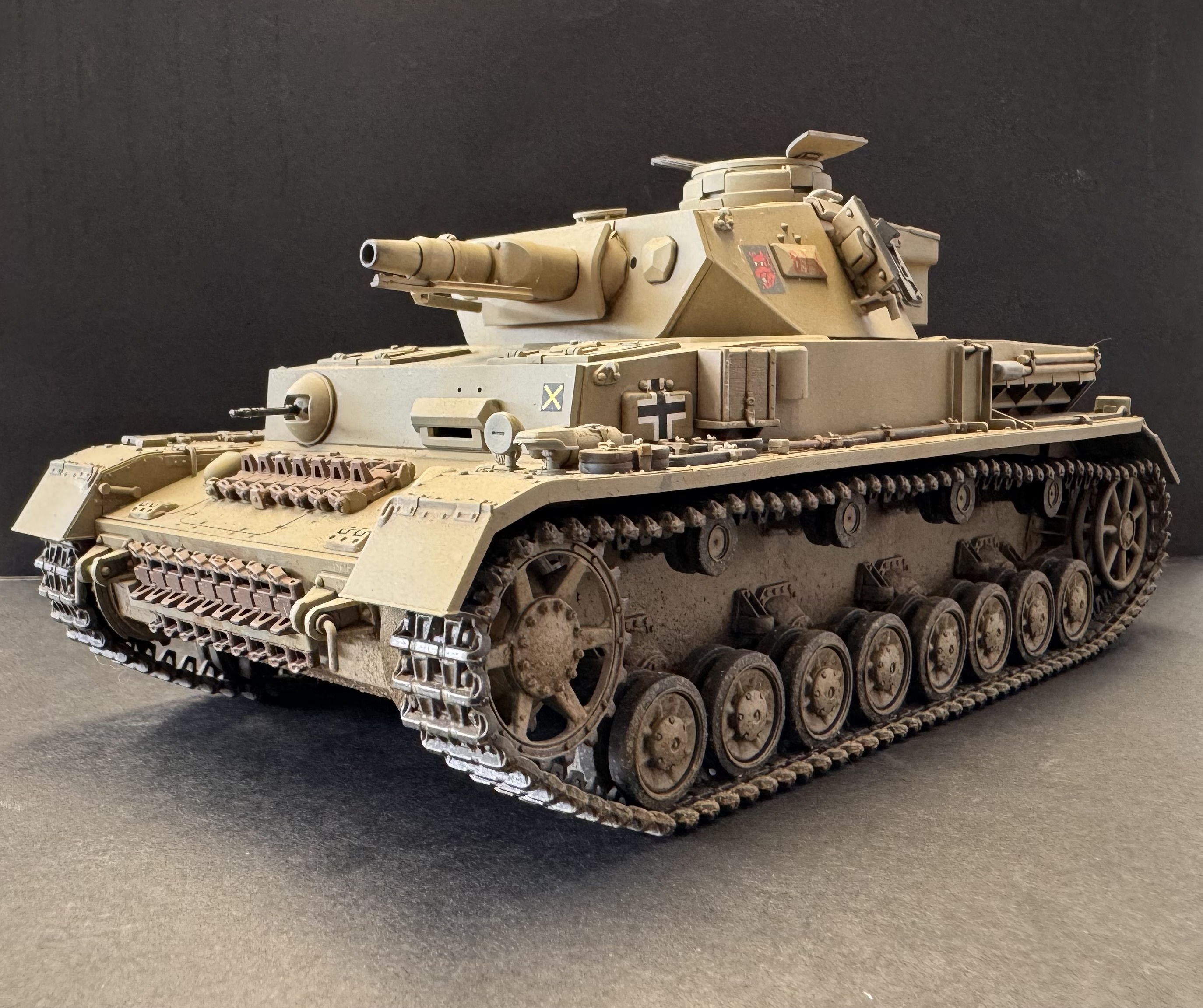 Tamiya Panzer IV F - three-quarter front left hero shot