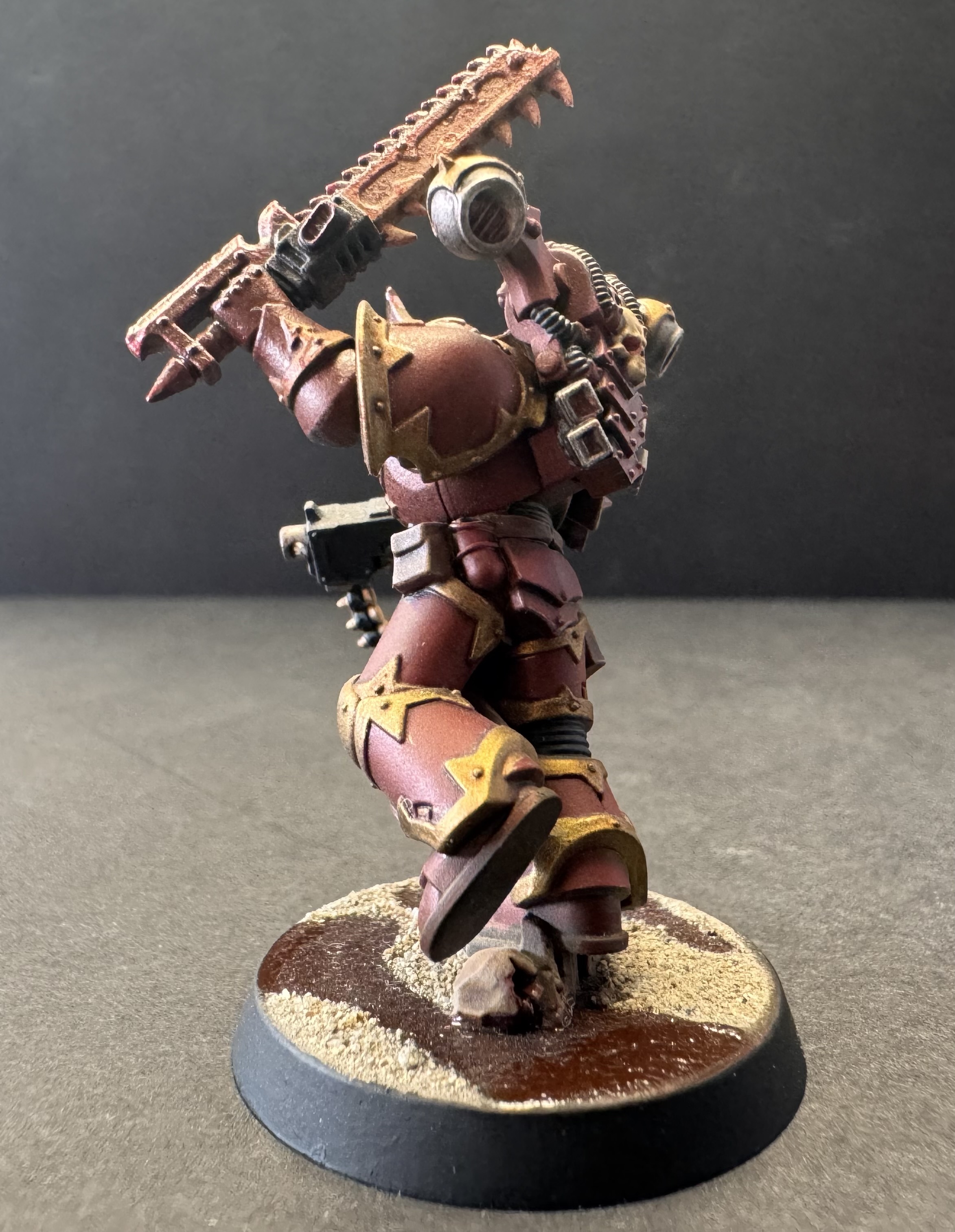 Back left - backpack vents, base skull and chainsword