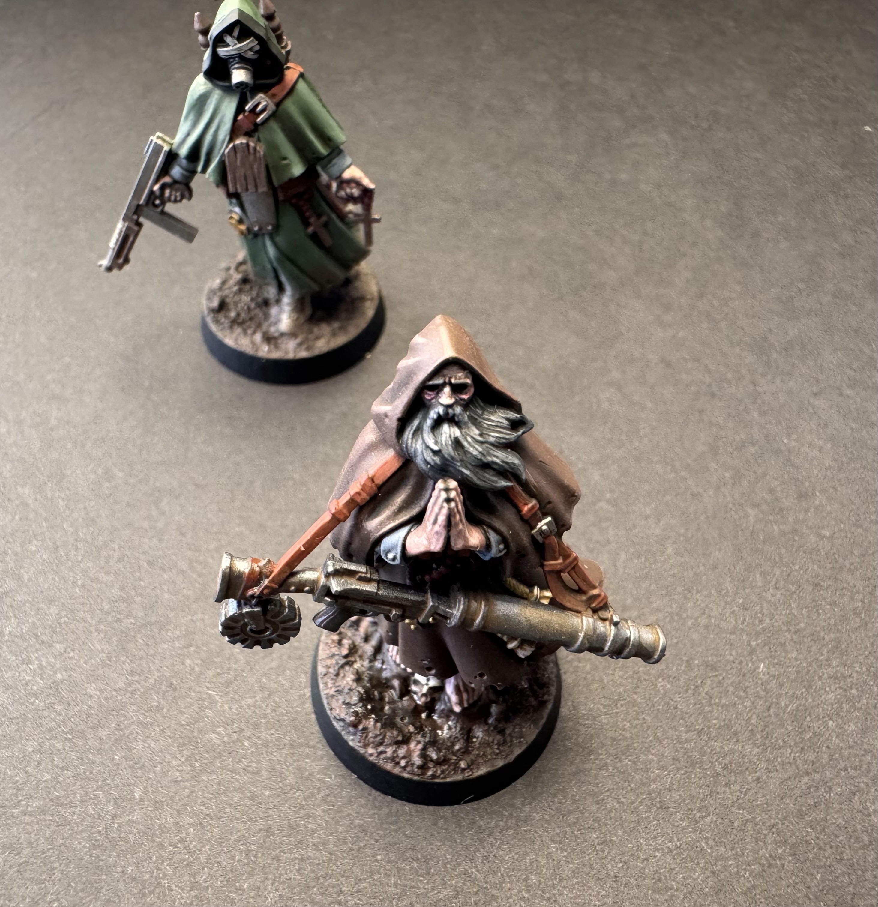 Top down - brown robe sniper