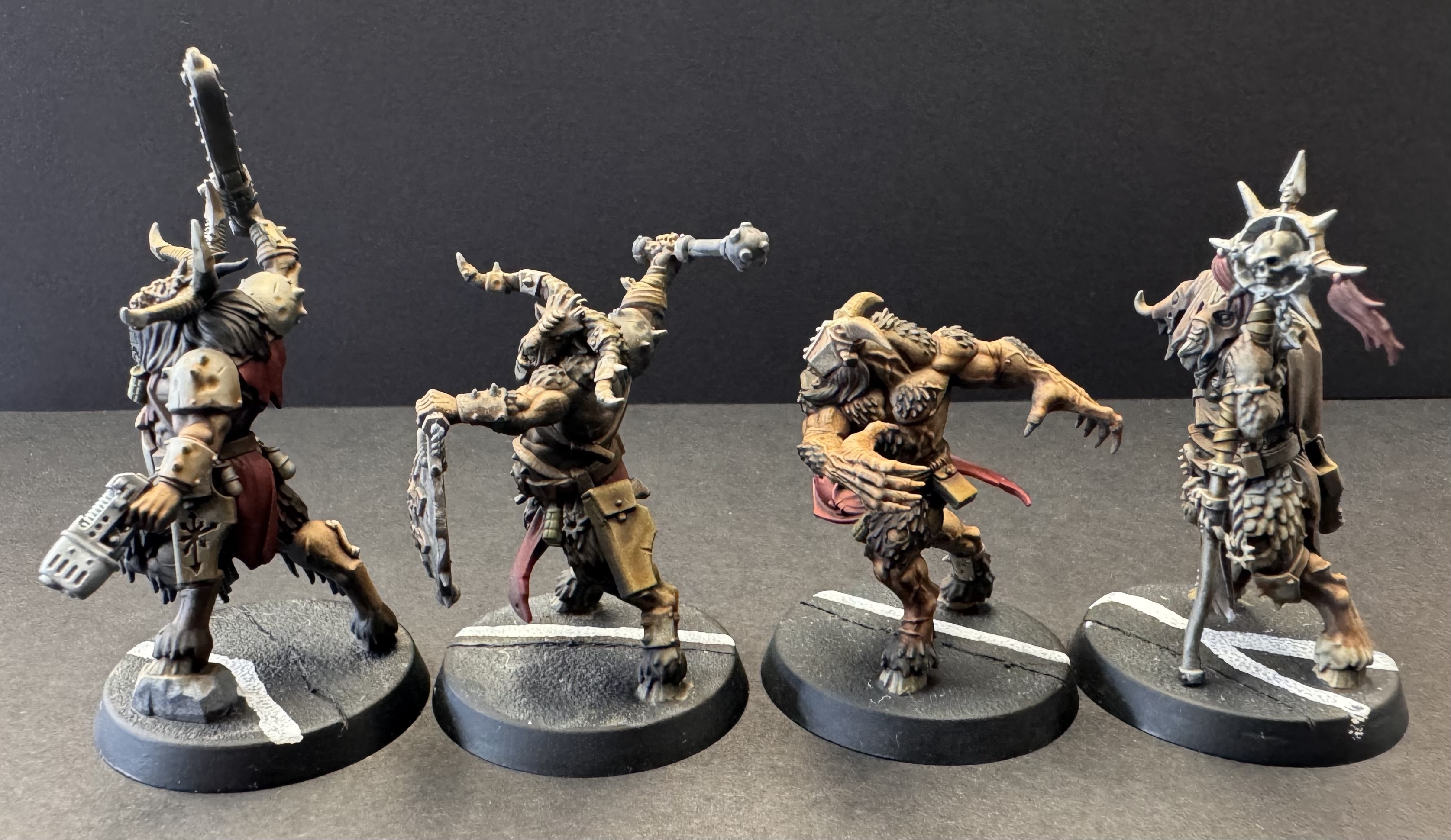 Side profile left all four minis