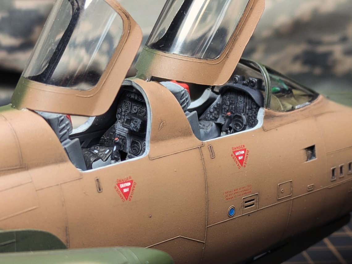 F-105G cockpit seats and detail