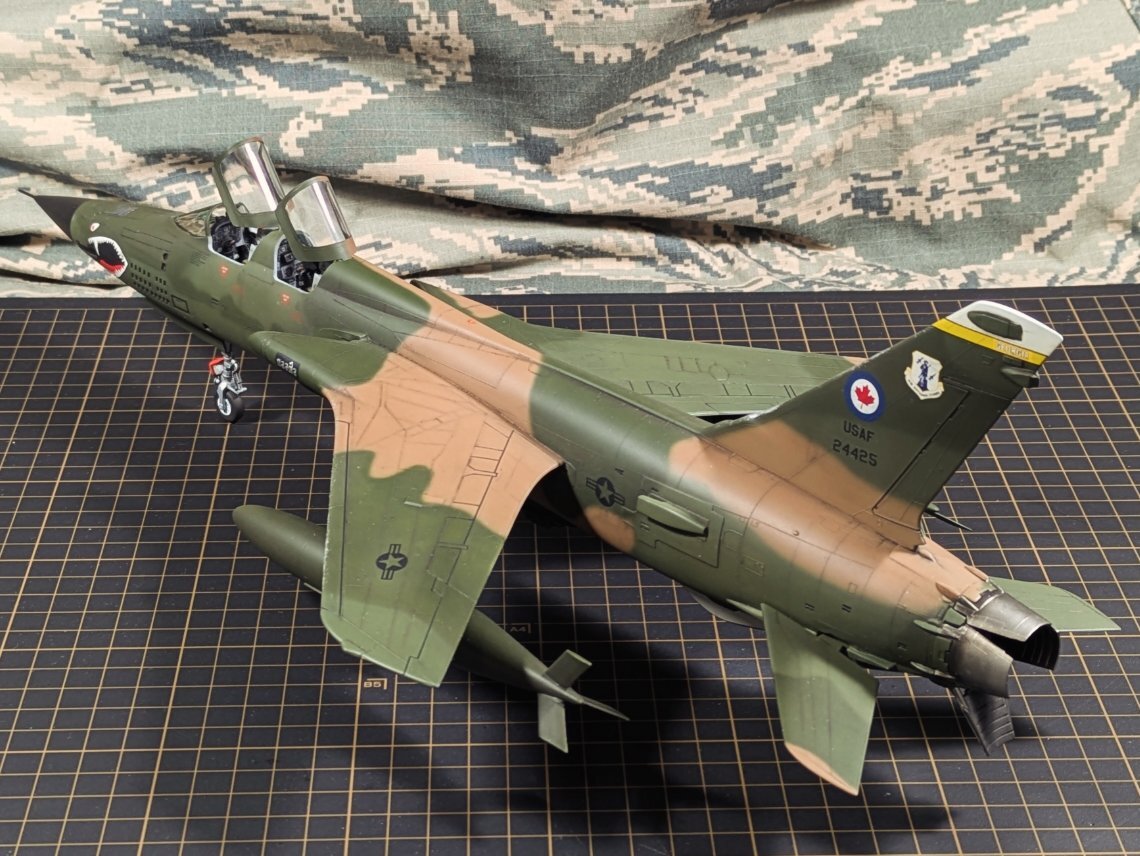 F-105G three-quarter rear with Wild Weasel markings