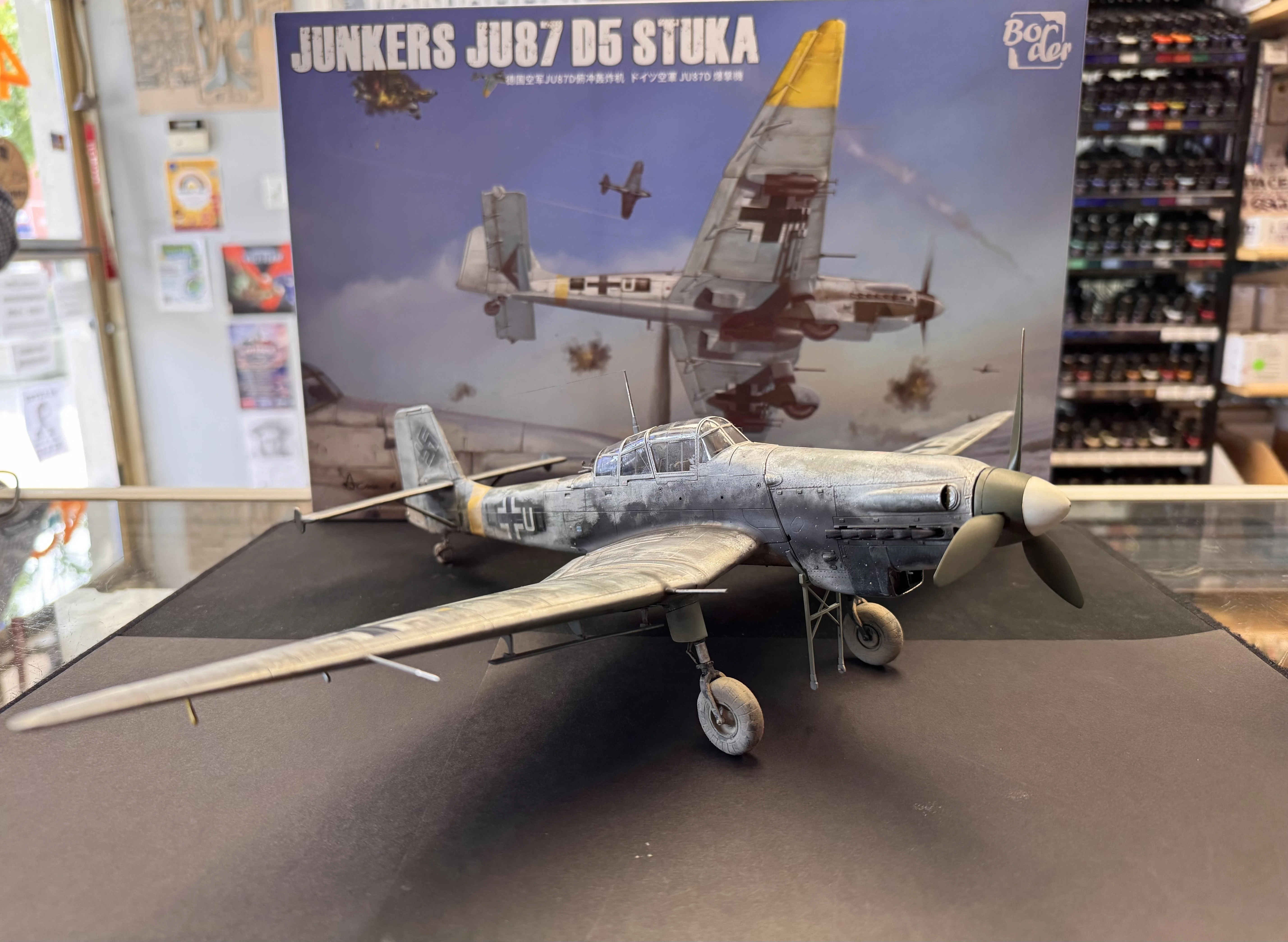 Border 1/35 JU-87 D5 Stuka - three-quarter left over front hero shot