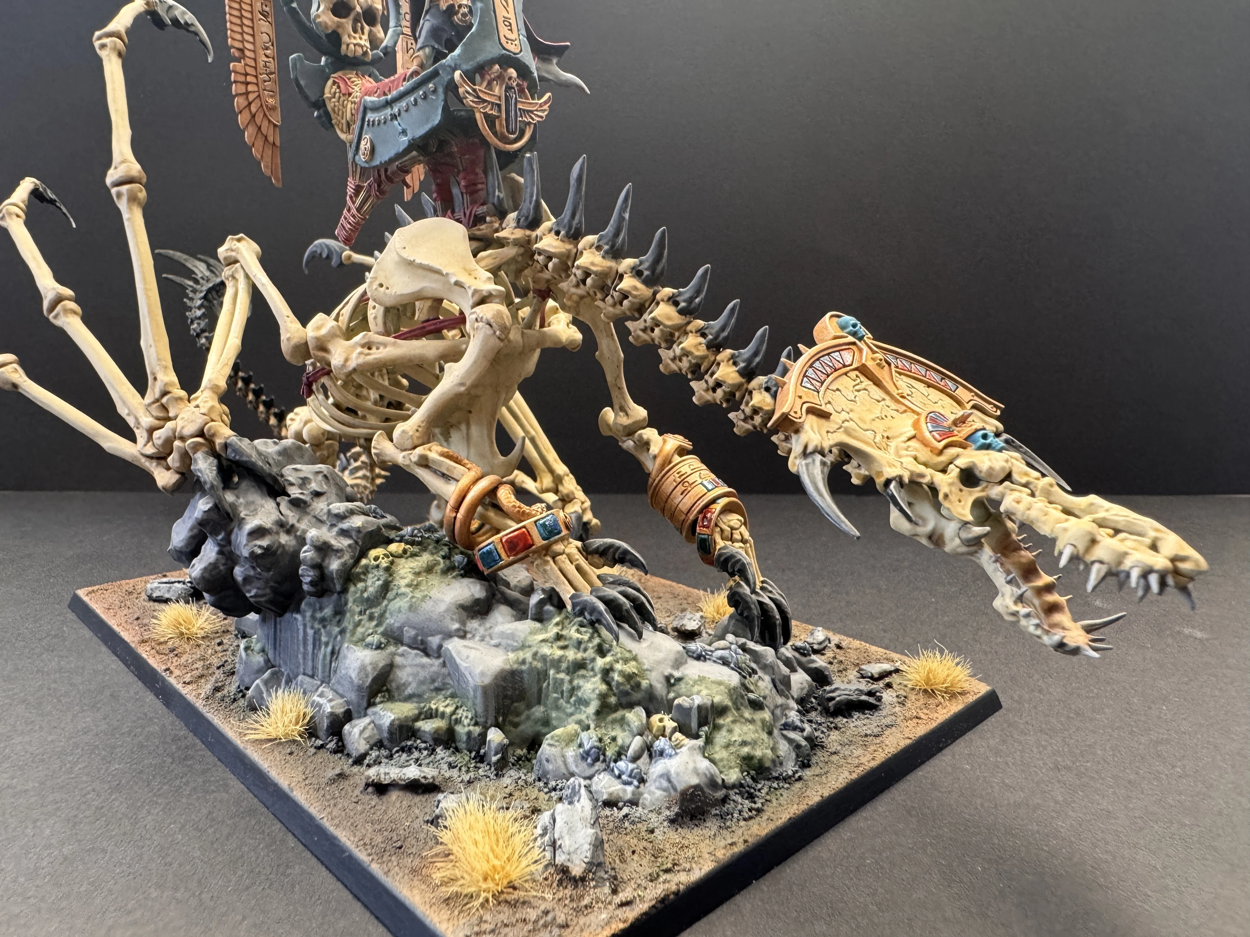 Close up bone dragon three-quarter right front