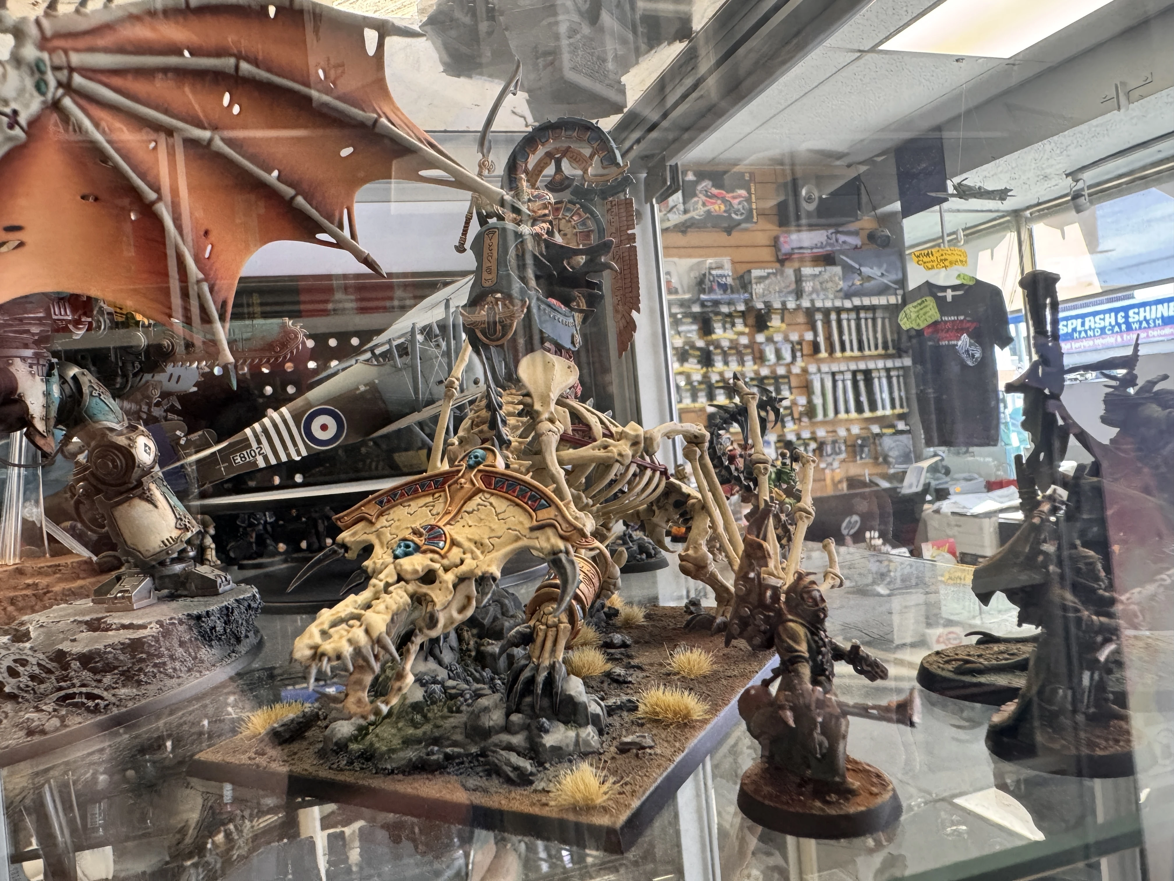 Vlad's Bone Dragon in the main display rack at Wheels and Wings Hobbies