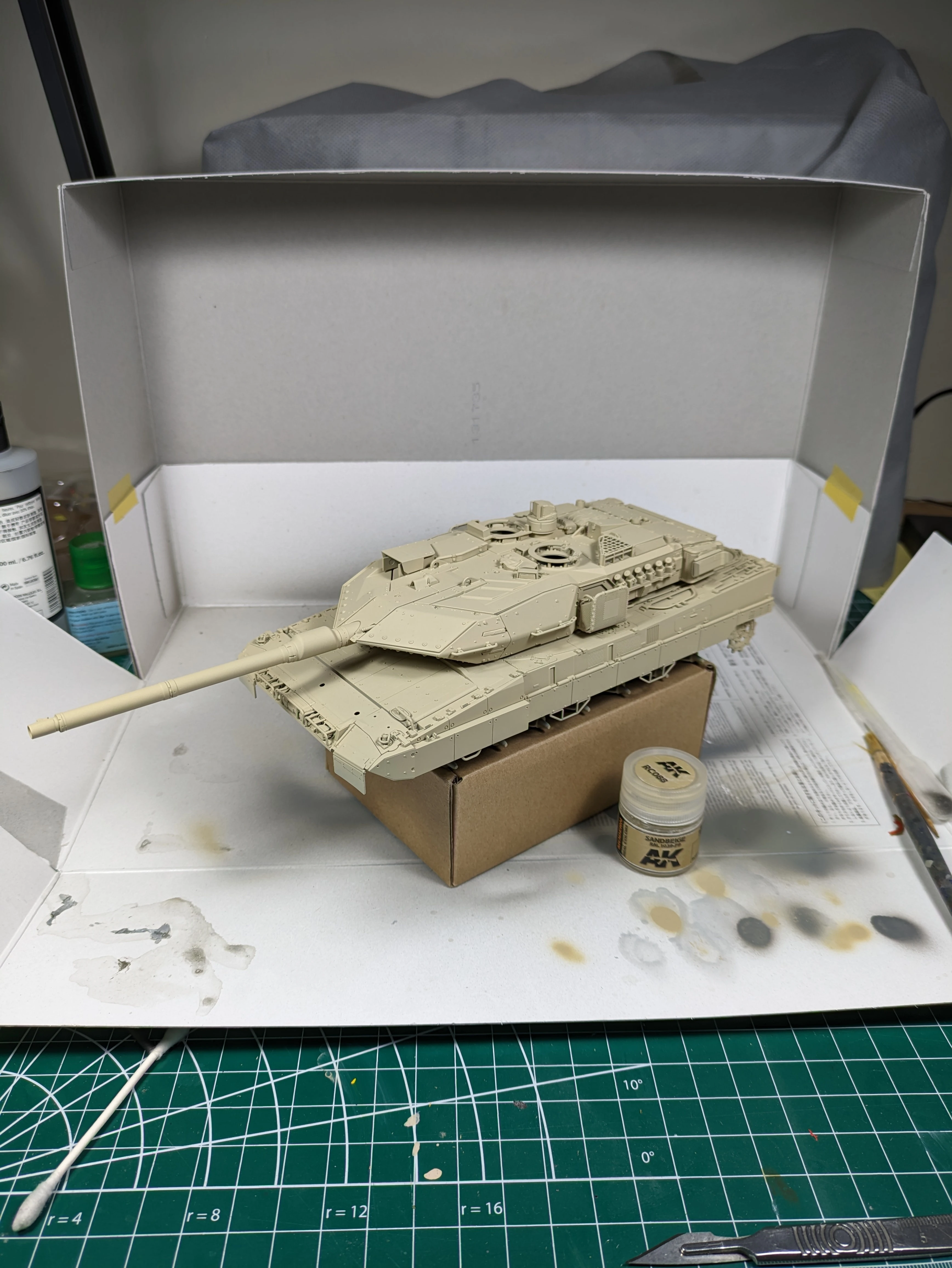WIP - first camo colour going down