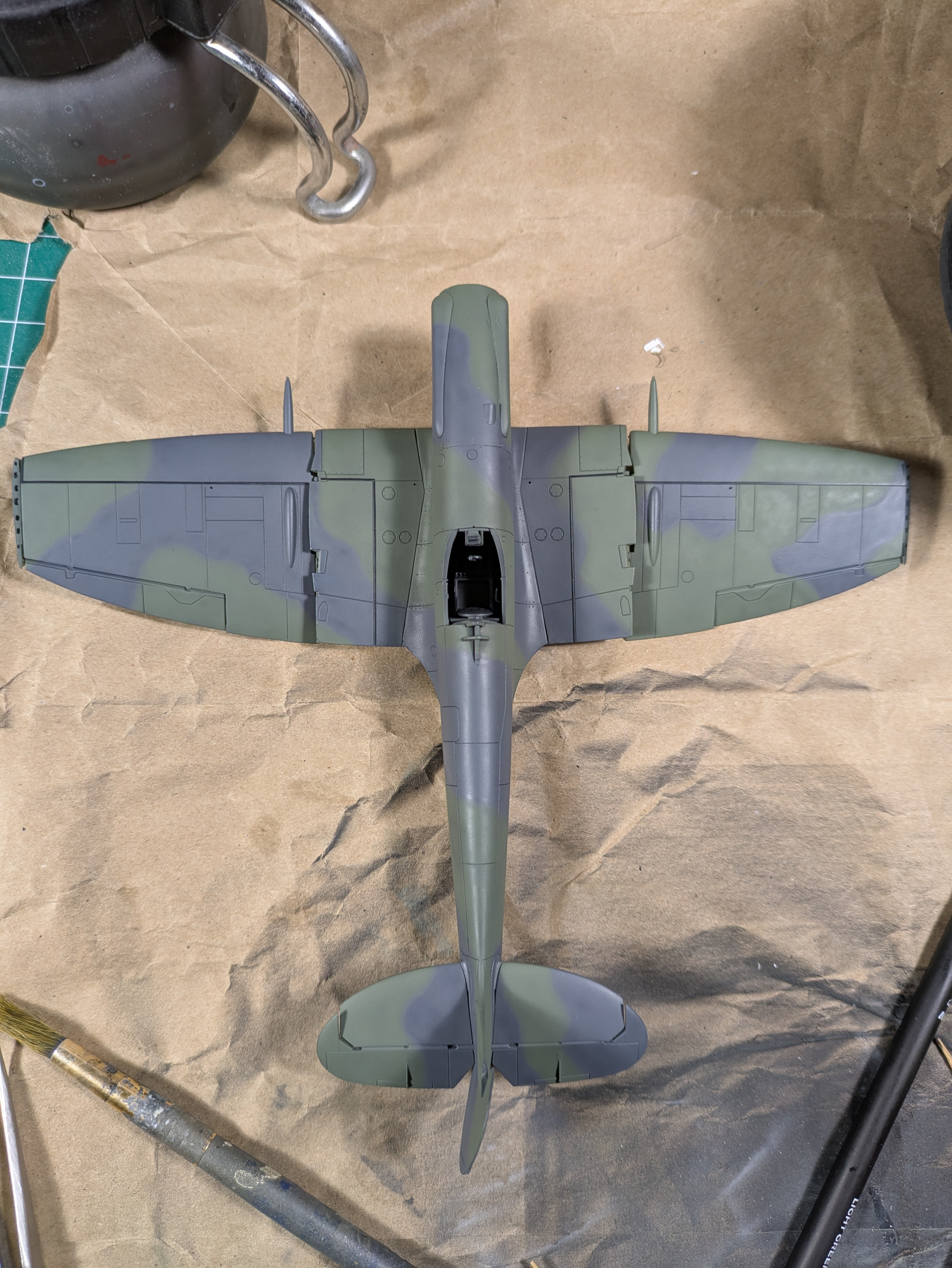 Upper scheme finished - Dark Slate Grey and Extra Dark Sea Grey