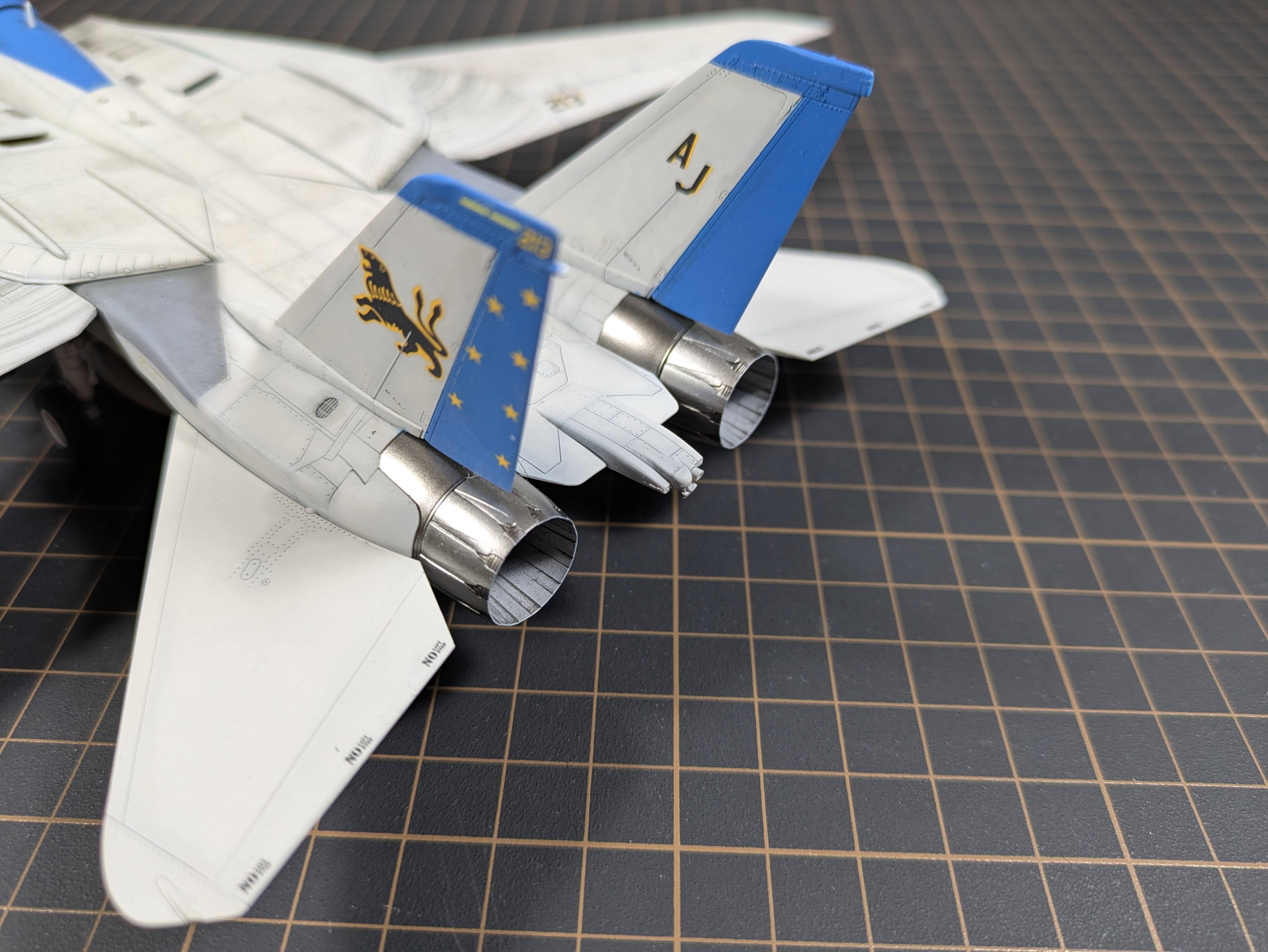 Rear detail: stainless nozzles, AJ code, Black Lions insignia