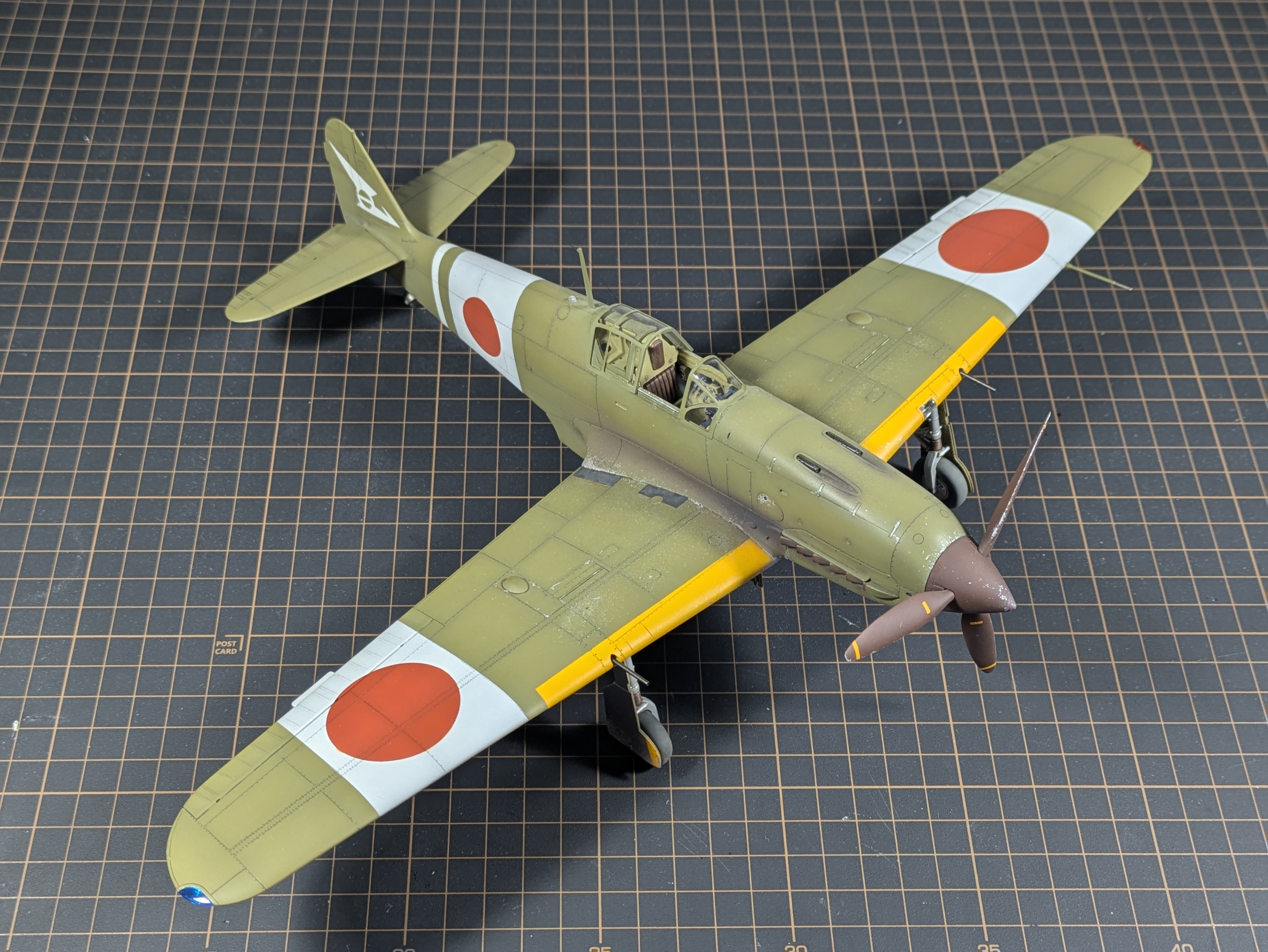 Completed Hasegawa 1/32 Ki-61 Tony - three-quarter right