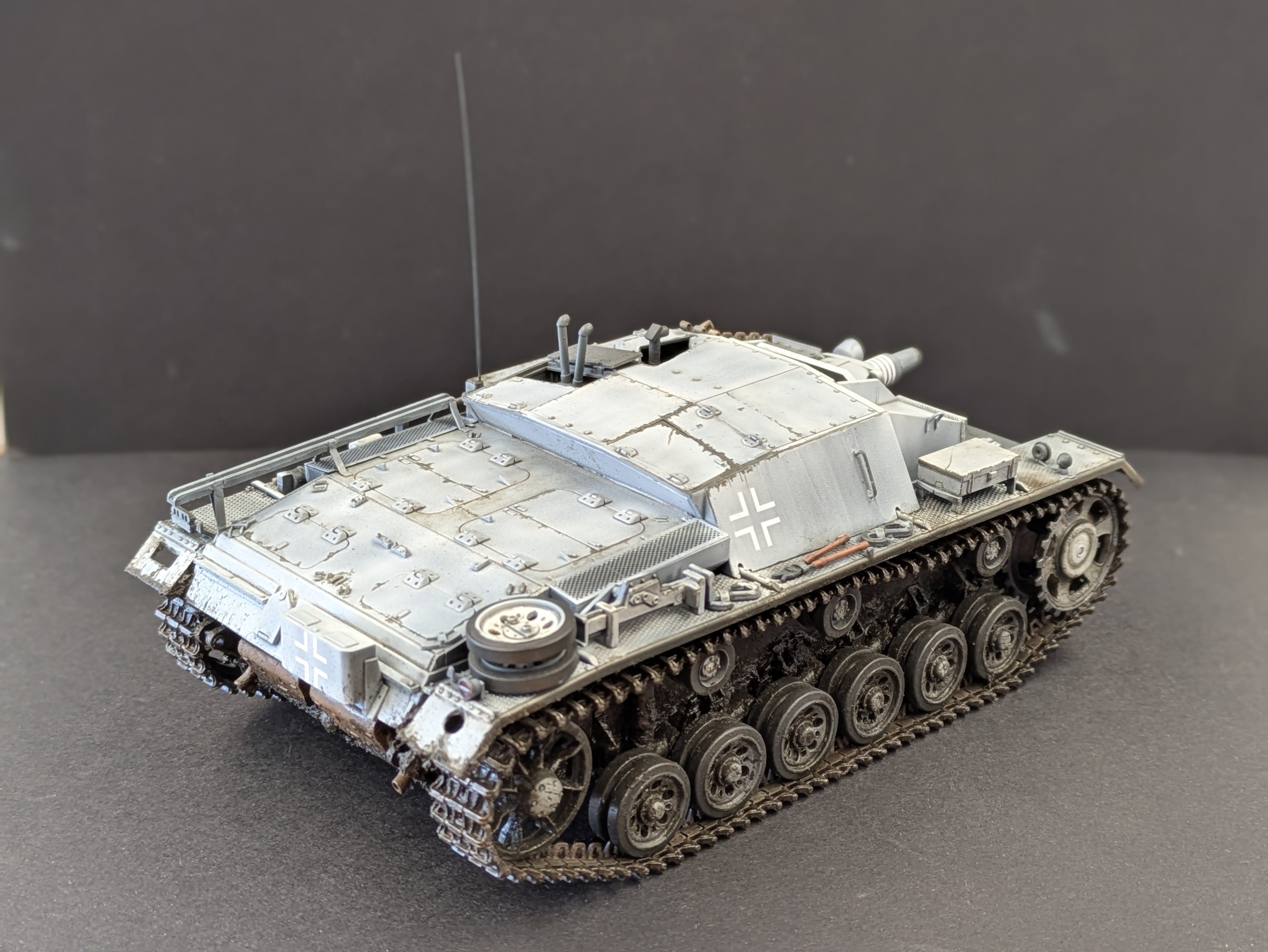 StuG III - three quarter rear right profile