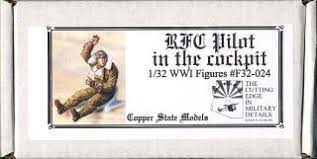 CSMF32024 - Copper State Models - 1/32 RFC Pilot in Cockpit