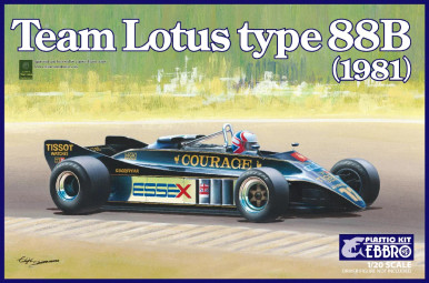 EBBRO 1／ 20 Team Lotus Type 88 19812001… EBB20010 - EBBRO - 1/20 Lotus Type 88B 1981