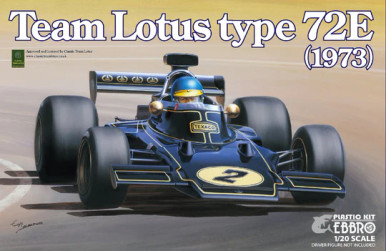 自動車 EBBRO Team Lotus type 72E (1973) 1/20 Rare kit EBBRO 1/20 Team Lotus Type 72E 1973 2nd.production