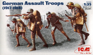 ICM 35291 Tropas de asalto alemanas, 1917-1918, Maquetas - Militar - Escala 1:35