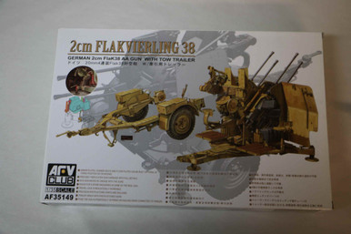 Afv 35149 AFV35149 - AFV Club - 1/35 2cm Flakvierkling 38 w/trailer