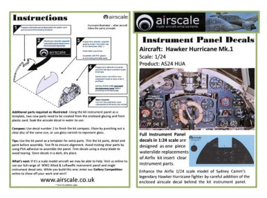 ASC2410 - Airscale Model Air Enhancement 1/24 Hurricane Mk.I