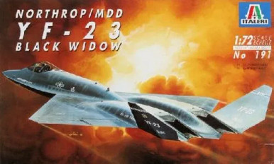 ITA191 - Italeri 1/72 Northrop/MDD YF-23 (Discontinued) - Wheels