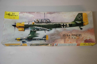 Maquette Avion Junkers JU 87 R-2 Stuka Heller 1/48 - Occasion