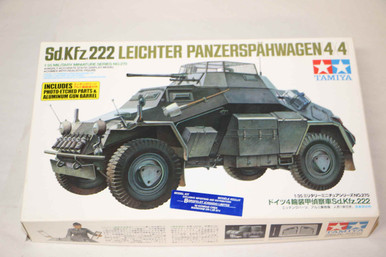 Tamiya 1/35 Sd.Kfz.222 Armoured Car w/PE & Metal Barrel Model Kit