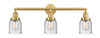 Small Bell 3 Light Bath Vanity Light In Satin Gold (205-Sg-G54)