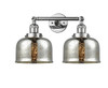 Large Bell 2 Light Bath Vanity Light In Polished Chrome (208-Pc-G78)
