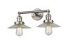 Halophane 2 Light Bath Vanity Light In Brushed Satin Nickel (208-Sn-G2)