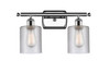 Cobbleskill 2 Light Bath Vanity Light In Polished Chrome (516-2W-Pc-G112)