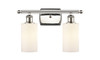 Clymer 2 Light Bath Vanity Light In Polished Nickel (516-2W-Pn-G801)