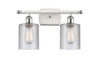 Cobbleskill 2 Light Bath Vanity Light, White & Polished Chrome (516-2W-Wpc-G112)