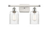 Hadley 2 Light Bath Vanity Light In White & Polished Chrome (516-2W-Wpc-G342)